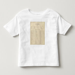 索引の新しい商業地図書 トドラーTシャツ