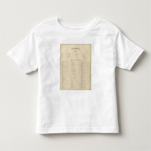 索引の新しい商業地図書 トドラーTシャツ (正面)