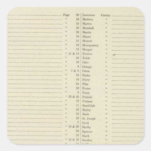 索引の新しい地勢地図書 スクエアシール (正面)