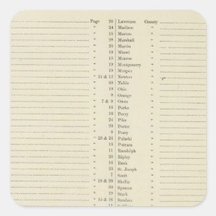 索引の新しい地勢地図書 スクエアシール