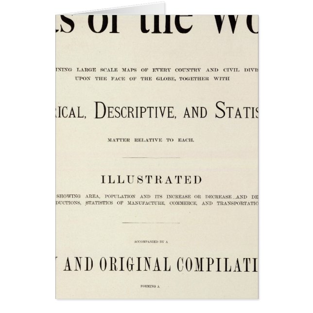 索引付きAtlasのタイトルページ (正面)