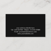 索引力および運送業カード 名刺 (裏面)