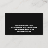 索引力及び運送業カード 名刺 (裏面)