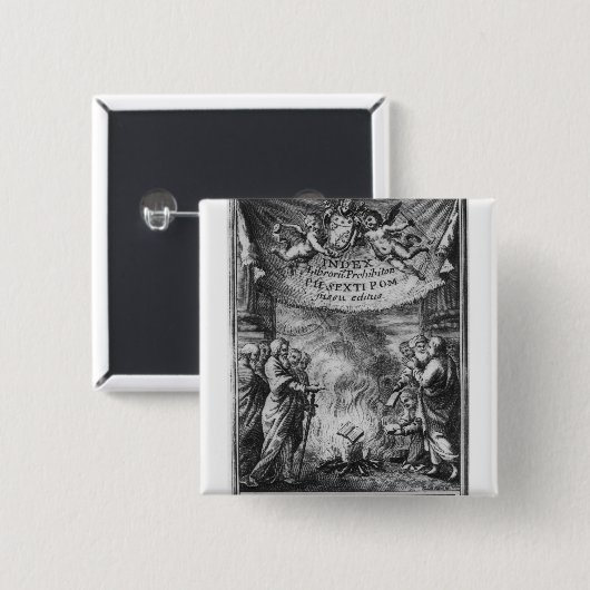「索引Librorum ProhibitorumのFrontispiece 缶バッジ (正面&裏面)