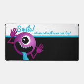 紫おもしろいの漫画の怪物、スマイル デスクマット (正面)