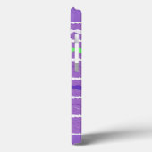 紫おもしろい髭 Case-Mate iPhoneケース (裏面 / 左)