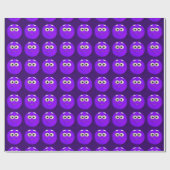 紫おもしろい ラッピングペーパー (フラット)