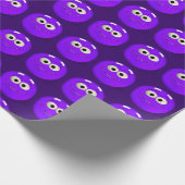 紫おもしろい ラッピングペーパー (角)