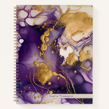 紫および紫の金ゴールドアルコールインク