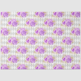 紫および金ゴールドフローラシリーズデザイン2 薄葉紙