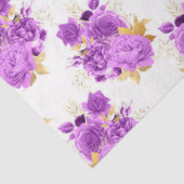 紫および金ゴールドフローラシリーズデザイン5 薄葉紙 (詳細)
