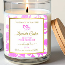 紫および金ゴールドフローラ製品のパッケージラベル