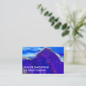 紫および金ゴールド絵を描（ばちゃばちゃ）跳ねる 名刺 (スタンド正面)