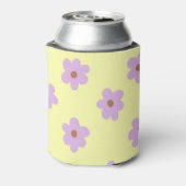 紫お洒落と黄色の花のレトロ陽気 缶クーラー (缶裏面)