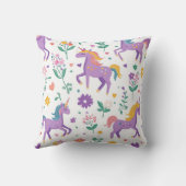 紫お洒落の女の子のパワーパターン クッション (裏面)