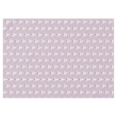 紫お洒落の白いクリスマスツリー テーブルクロス (正面(横))