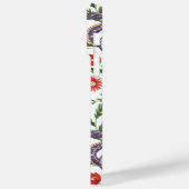 紫お洒落ヘビと植物学パーソナライズされた- Case-Mate iPhoneケース (裏面 / 左)