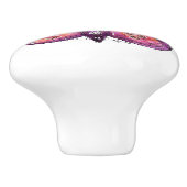 紫お洒落蝶 セラミックノブ (側面)