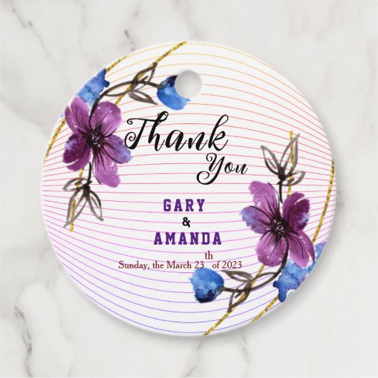 紫からスティック フェイバータグ (正面)