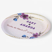 紫からスティック ペーパープレート (アングル)