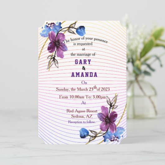 紫からスティック 招待状 (スタンド正面)