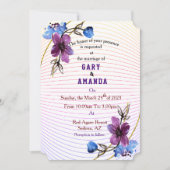 紫からスティック 招待状 (正面)