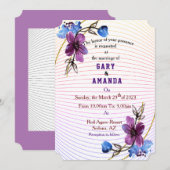 紫からスティック 招待状 (正面/裏面)