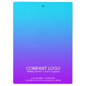 紫からターコイズ青グラデーション クリップボード (裏面)