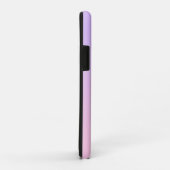 紫からピンクに色あせグラデーションる Case-Mate iPhoneケース (裏面/右)
