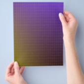 紫から金ゴールドのパターンの背景 チラシ (手)