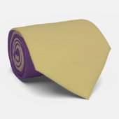紫から黄への金ゴールドグラデーションオムブレ ネクタイ (ロール)