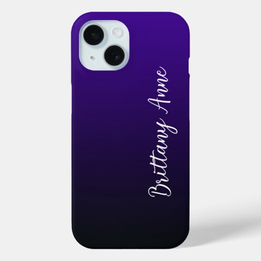 紫から黒 Case-Mate iPhoneケース (裏面)