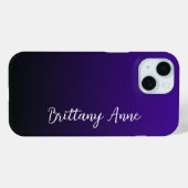 紫から黒 Case-Mate iPhoneケース (裏面 (横))