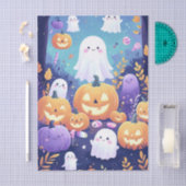 紫かわいいハロウィーン 薄葉紙 (クラフト)