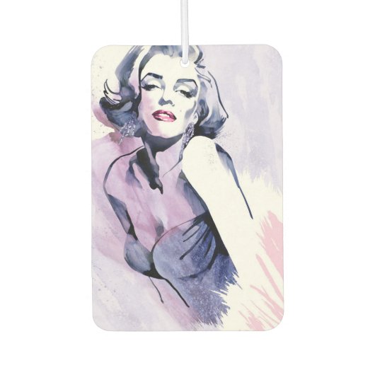 紫かわいらしで カーエアーフレッシュナー (正面)