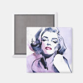 紫かわいらしで マグネット (正面/裏面)