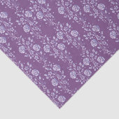 紫かわいらしと薄紫の花柄 薄葉紙 (詳細)