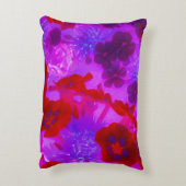 紫かわいらしと赤のガーデンフロックスの花 アクセントクッション (裏面(縦))