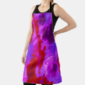 紫かわいらしと赤のガーデンフロックスの花 エプロン (インサイチュ)