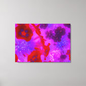 紫かわいらしと赤のガーデンフロックスの花 キャンバスプリント (正面)