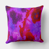 紫かわいらしと赤のガーデンフロックスの花 クッション (裏面)