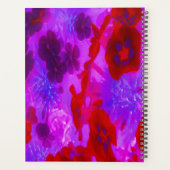 紫かわいらしと赤のガーデンフロックスの花 プランナー手帳 (裏面)