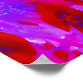 紫かわいらしと赤のガーデンフロックスの花 ポスター (角)