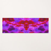 紫かわいらしと赤のガーデンフロックスの花 ヨガマット (正面(横))
