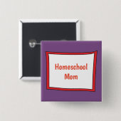 紫かわいらしと赤のホームスクール 缶バッジ (正面&裏面)