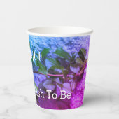 紫かわいらしと青 紙コップ (裏面)