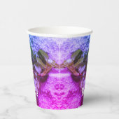 紫かわいらしと青 紙コップ (右)