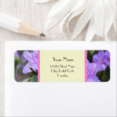 紫かわいらしのツツジの花住所 シール (インサイチュ)