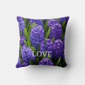紫かわいらしのヒヤシンス開花 クッション (裏面)