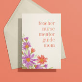 紫かわいらしのフローラママは母の日すべて カード